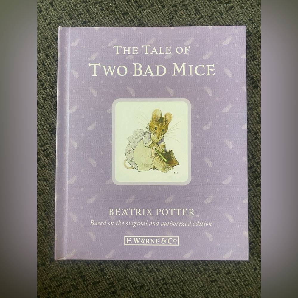 🥕6/$20 Beatrix Potter 'The Tale of Two Bad Mice' Book - Purple Cover
